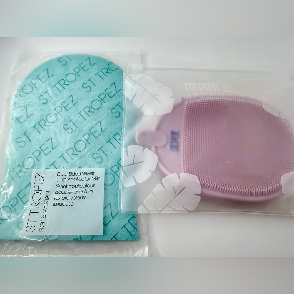 NEW BUNDLE OF 2: Coco & Eve Jelly Mitt + St. Tropez Velvet Luxe Mitt